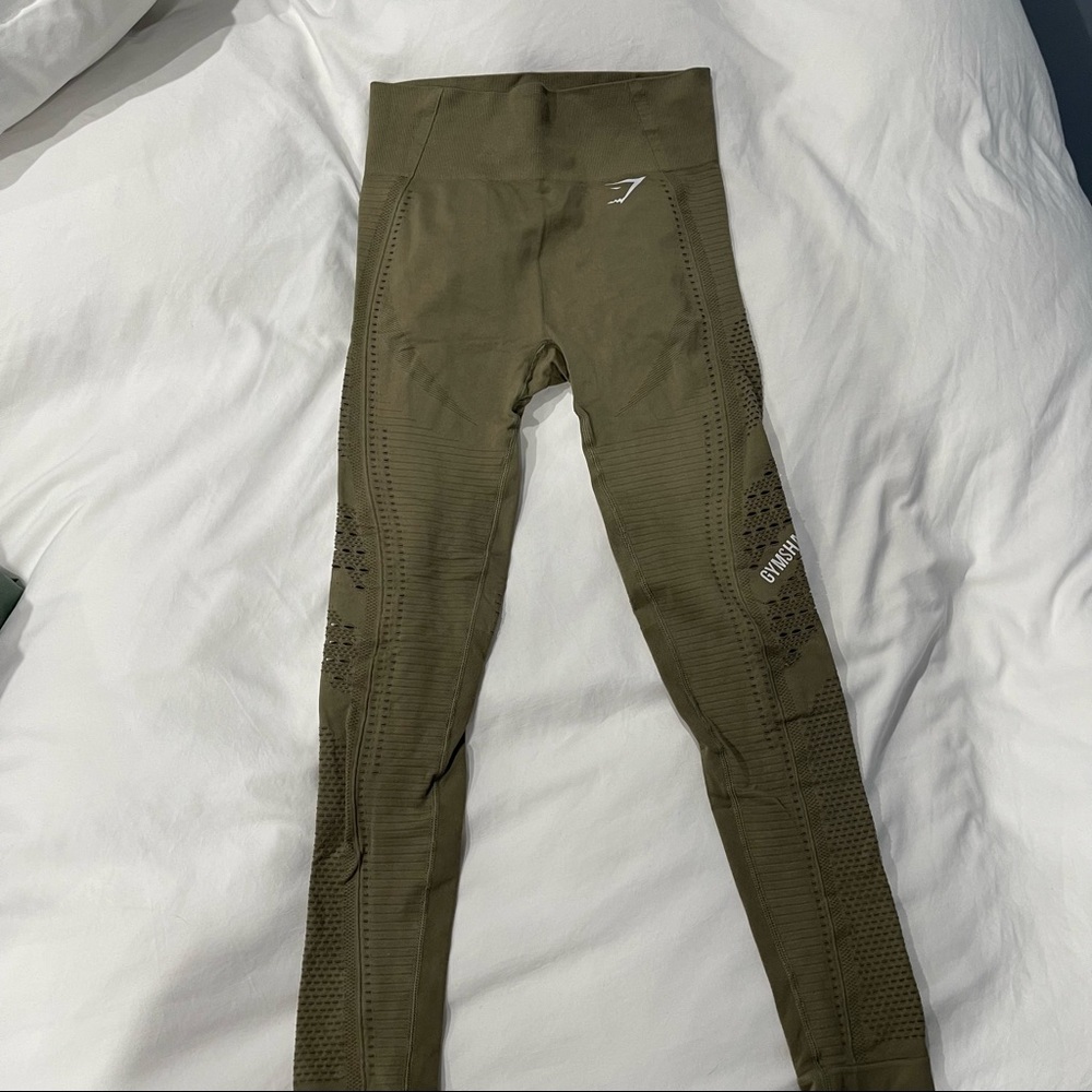 Gymshark Energy Seamless - Olive/Khaki, XS